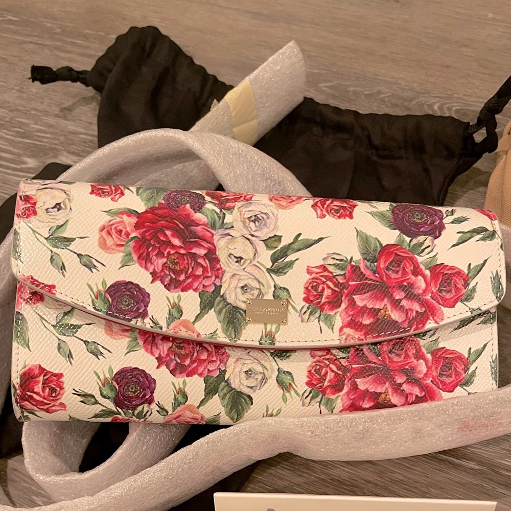 Dolce and Gabbana crossbody wallet on strap